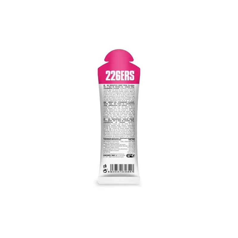 226Ers Gel à haute teneur en fructose Fraise, 80 grammes