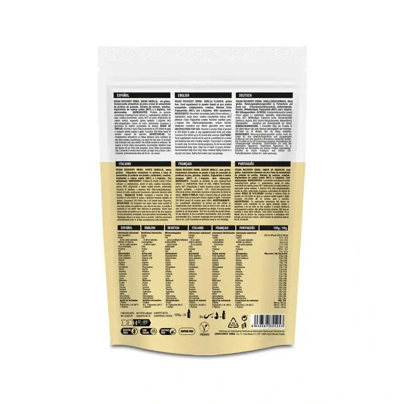 226Ers Vegan Recovery Drink Vegan Recovery Drink Vanilla , 1000 grammes