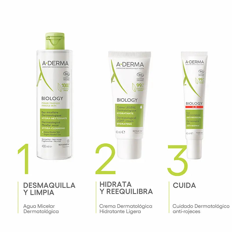 A-Derma Biologie Eau micellaire dermatologique 400 ml