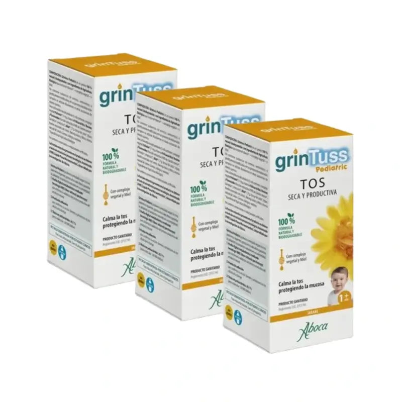 Aboca Grintuss Pediatric Syrup, 3x180 gr