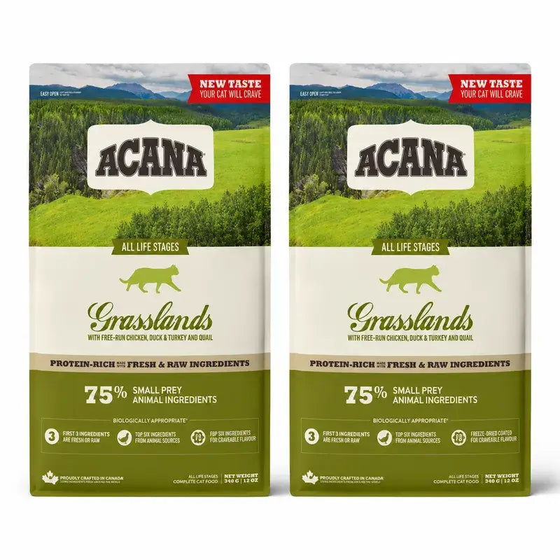 Acana Feline Adult Grasslands 4,5 Kg Cat Food , pack 2