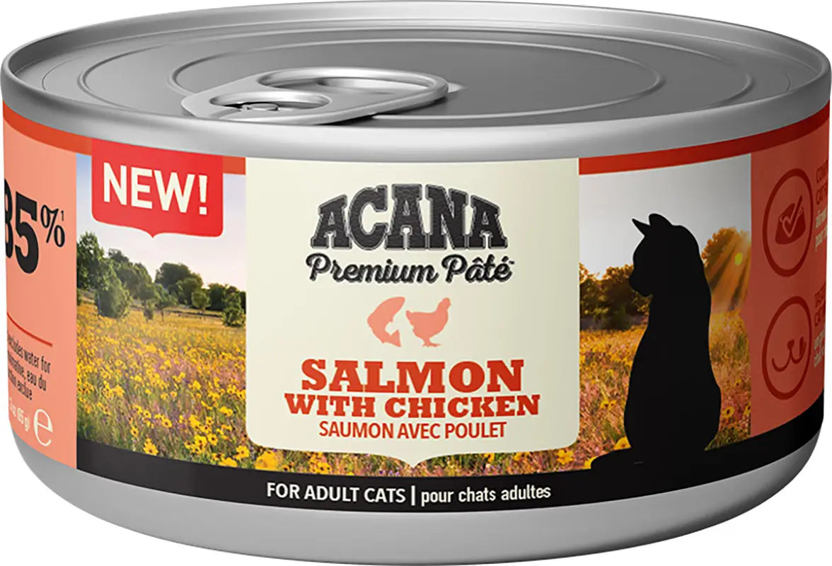Acana Feline Premium Pate Salmon & Chicken 24X85Grs nourriture humide pour chats