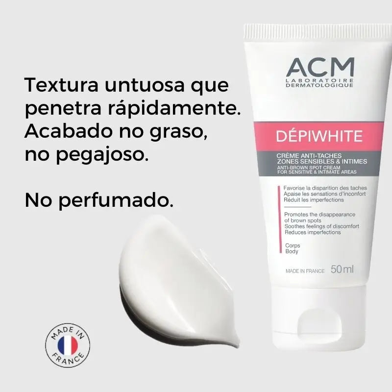 Acm Laboratoire Dépiwhite Crème anti-taches zones sensibles et intimes, 50 ml