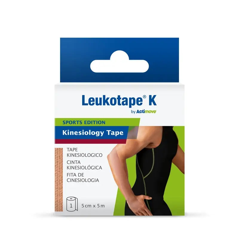 K Sports Edition Bande kinésiologique beige, 5 cm x 5 m