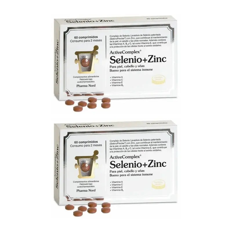 Activecomplex Sélénium + Zinc, 2X60 Comprimés