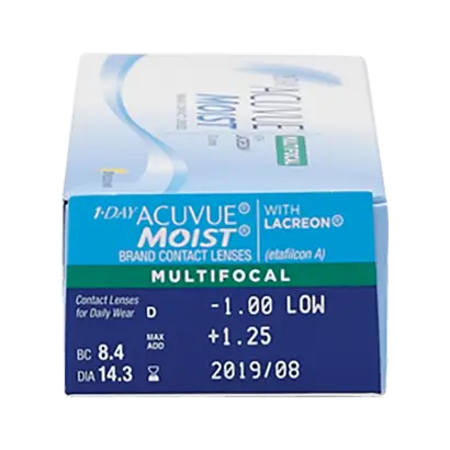 Acuvue 1 Day Moist Daily Multifocal Lenses , 30 unités