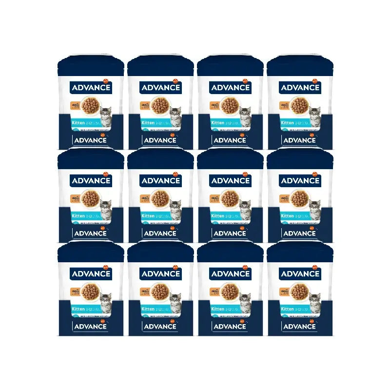 Advance - Nourriture humide pour chatons au poulet, 12 x 85 g