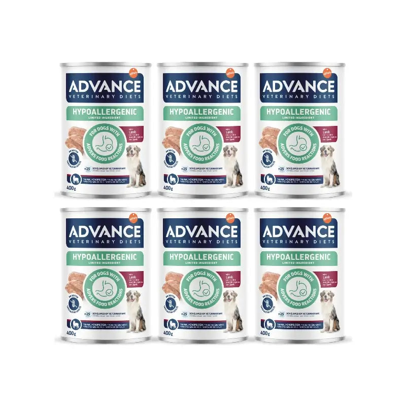 Advance - Nourriture humide pour chiens, à l'agneau, portions individuelles, 6 x 400 g