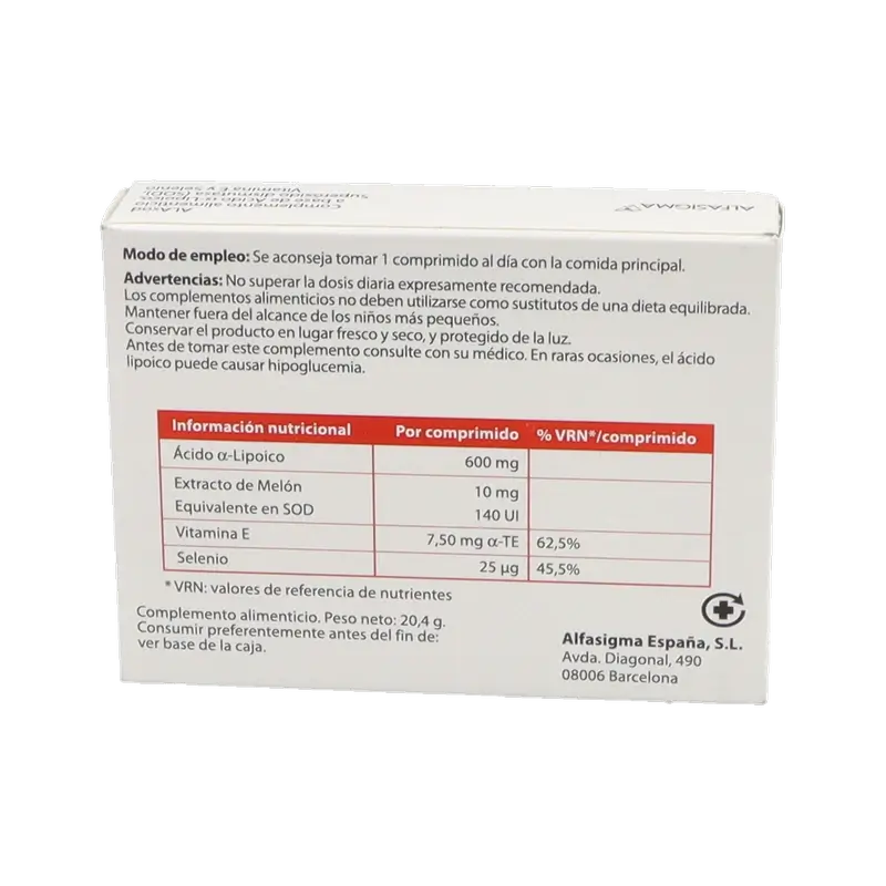 ALAsod, 20 Comprimés