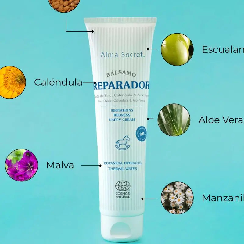 Crème pour le change Alma Secret à l'oxyde de zinc, au calendula et à l'aloès