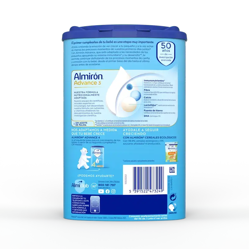 Almirón Advance 3, 4 x 800 grammes