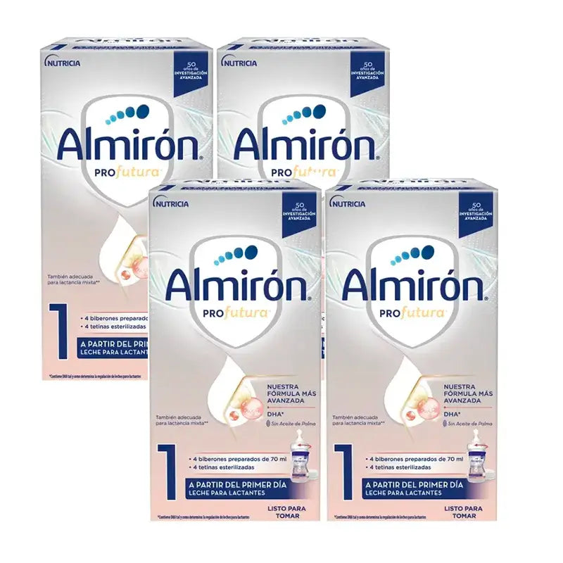 Almirón Profutura 1 Mini Bouteilles, Pack 16 x 70 ml, 1,120 ml