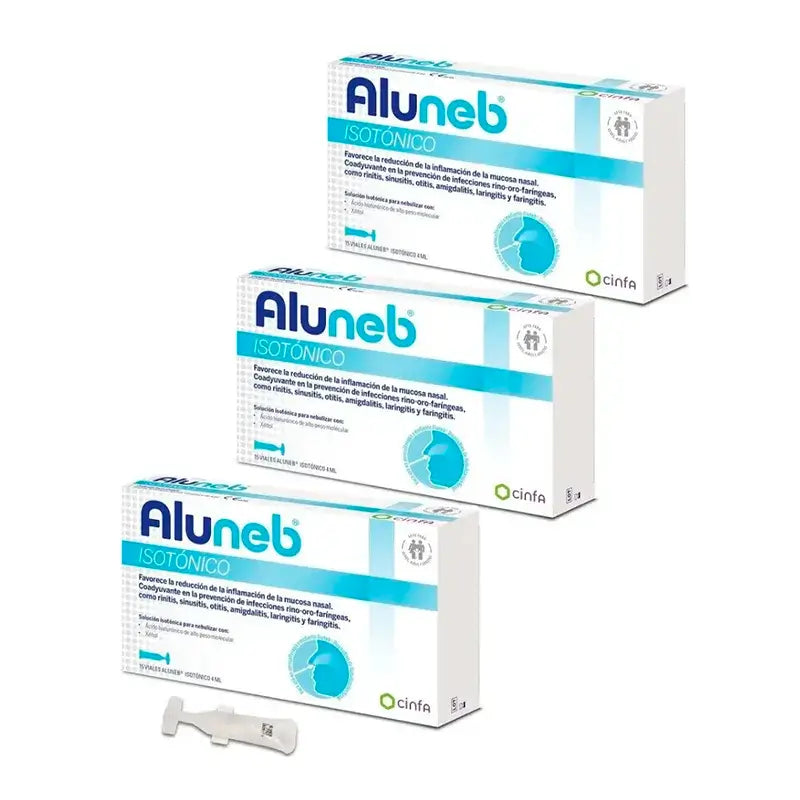 Aluneb Isotonic, Pack 3 x 15 Vials 4 ml