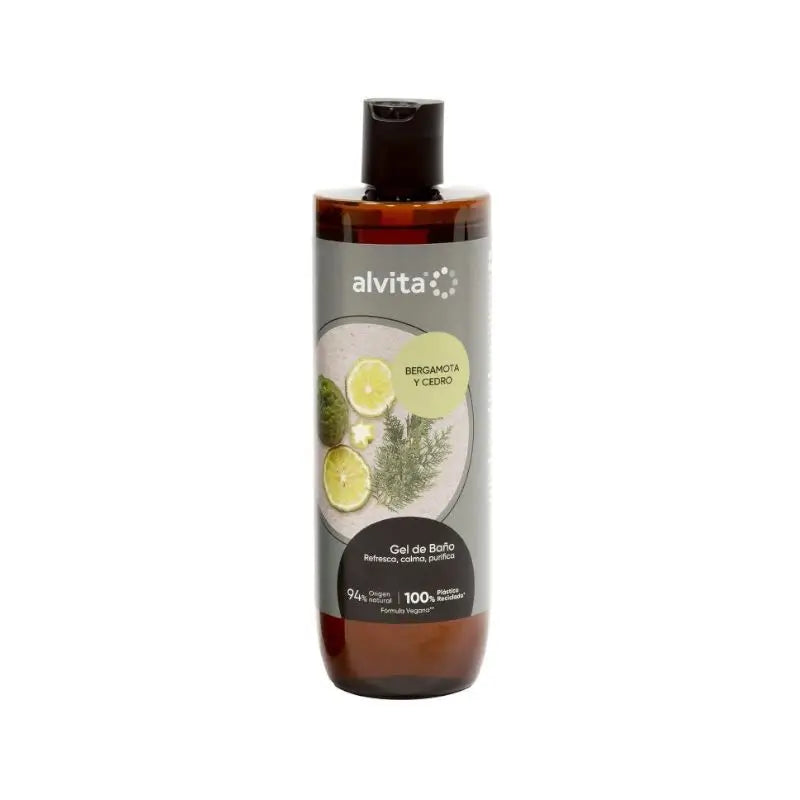 Alvita Gel Baño Bergamota Y Cedro, 400 ml