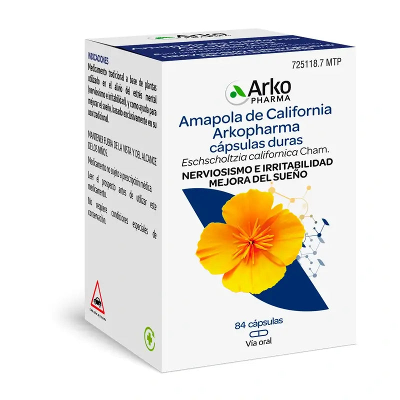 Arkopharma Arkocápsulas California Poppy, 84 gélules
