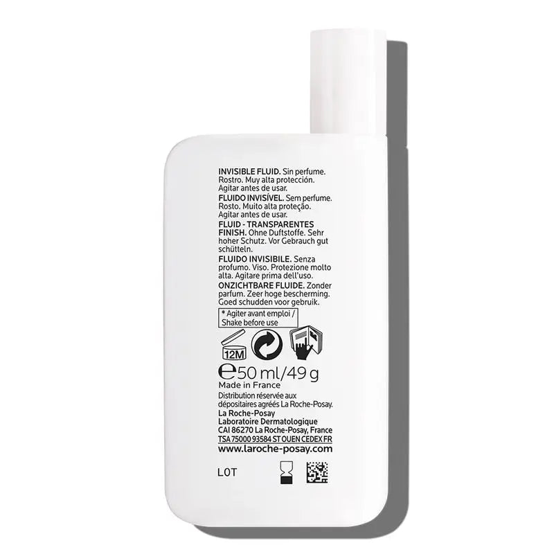 La Roche-Posay Anthelios UVMune 400 Crème solaire invisible pour le visage SPF50+, 50 ml