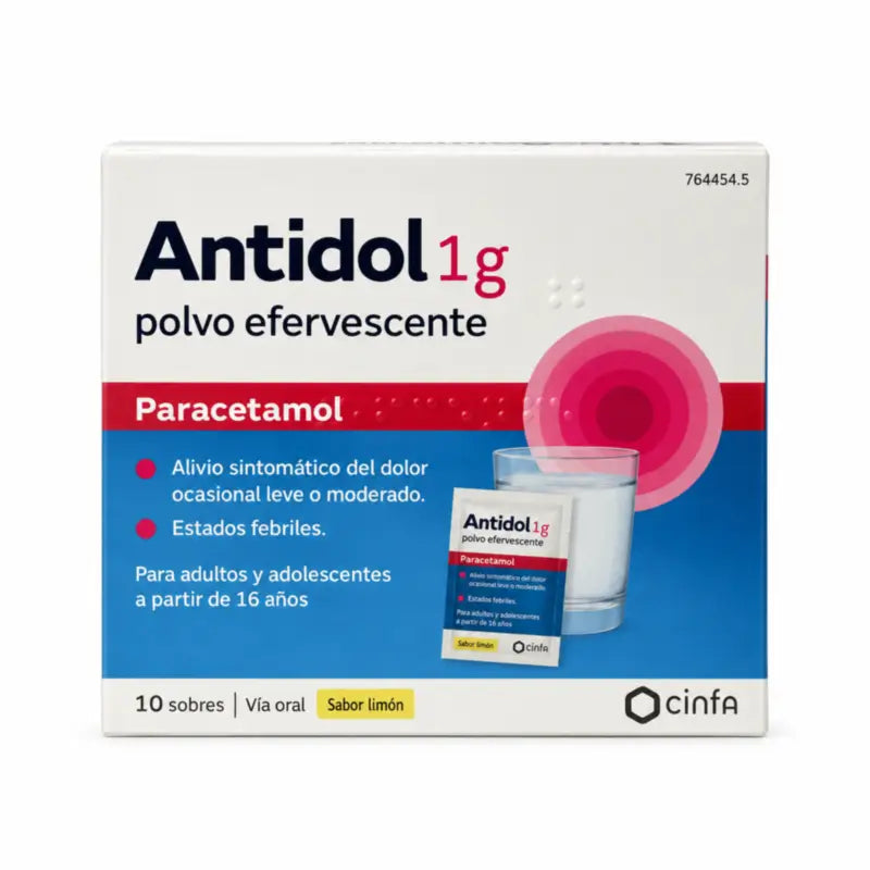 Antidol 1 G, 10 sachets de poudre effervescente
