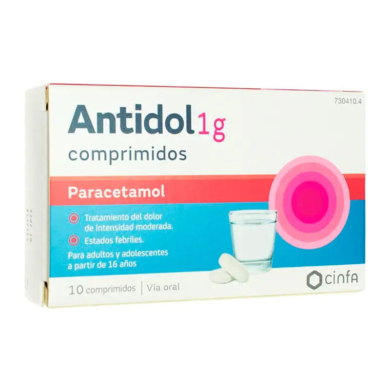 Antidol 1 g, 10 Tablets
