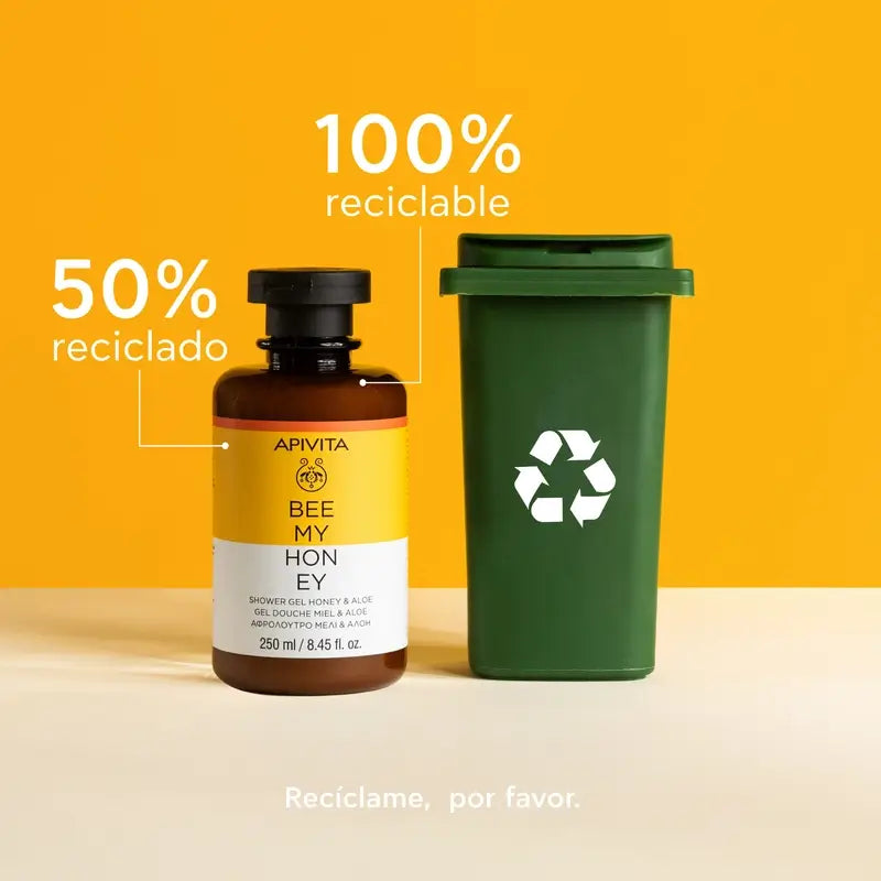 Apivita Bee My Honey Gel douche au miel et à l'aloès, 250 ml