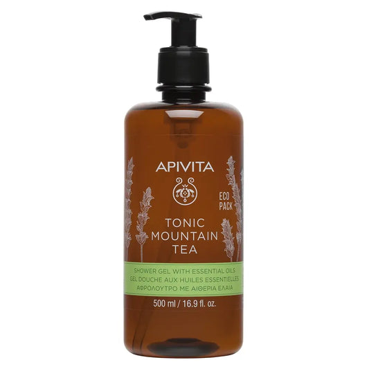 APIVITA Gel de bain tonique au thé des montagnes 500 ml