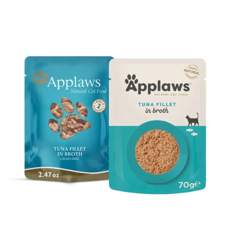 Applaws Cat : filets de thon en bouillon, 12 x 70 g