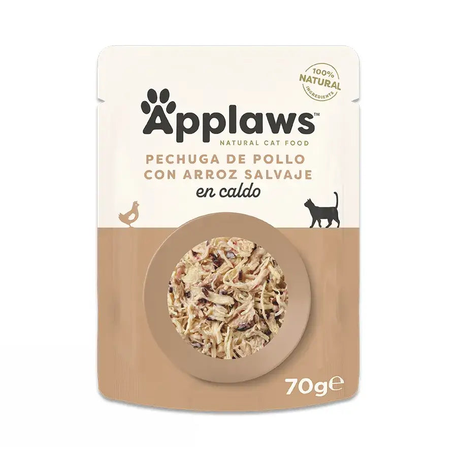 Applaws Cat Chicken with Rice Enveloppe 12X70Gr