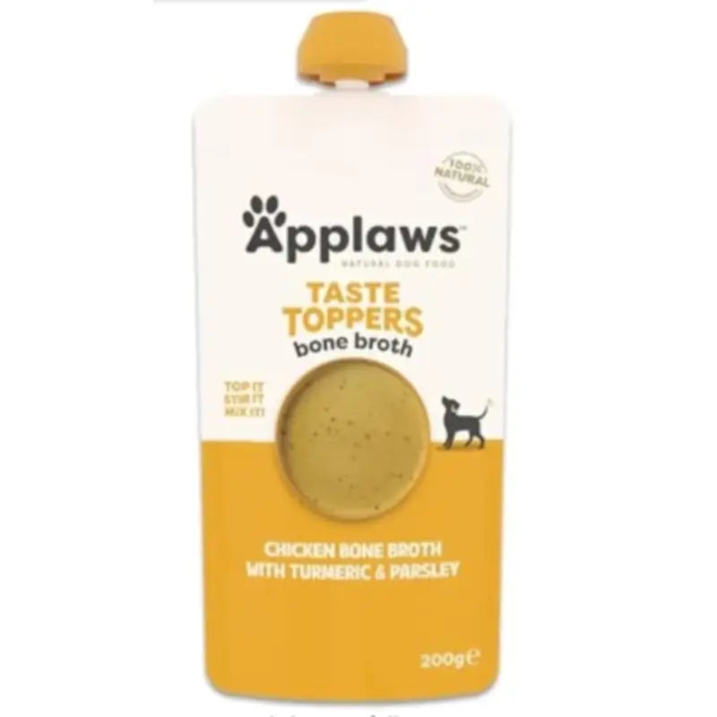 Applaws Dog – Complément alimentaire en bouteille au bouillon de poulet, 6 x 200 ml