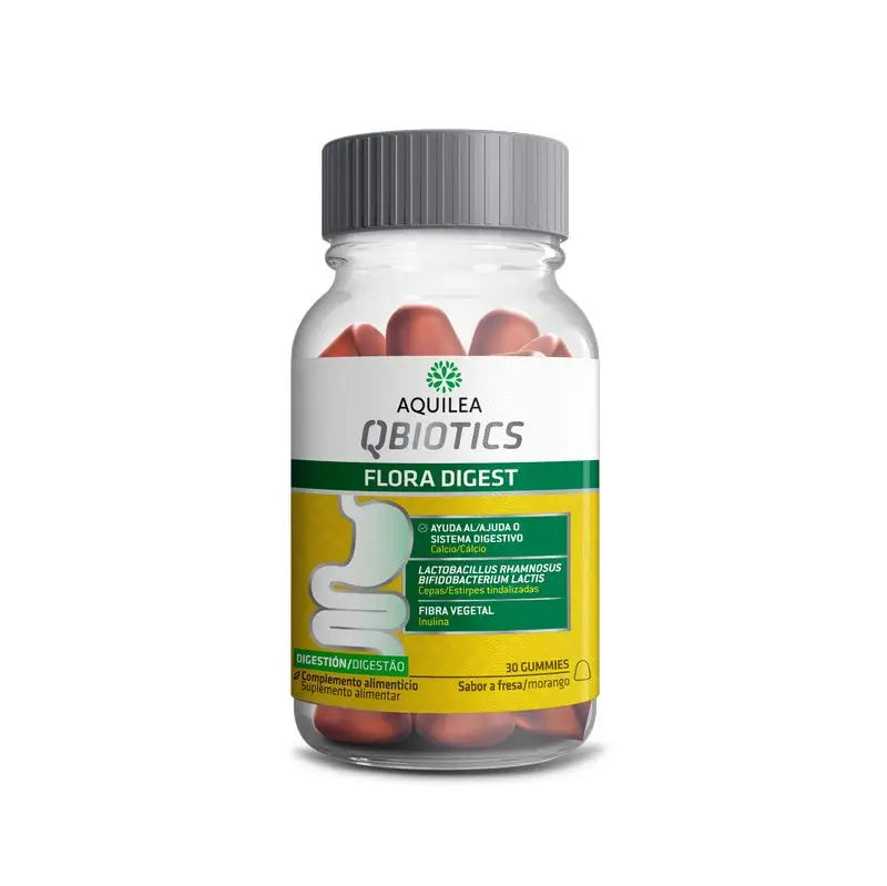 Aquilea Flora Digest Qbiotics Sabor Fresa , 30 gummies
