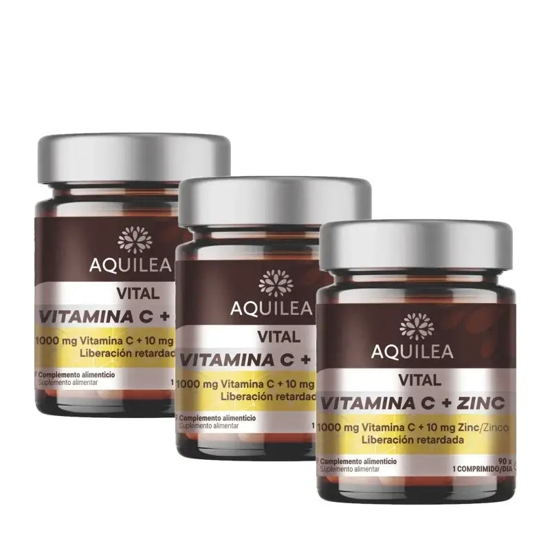 Aquilea Vitals Vit C+Zinc, 90 gélules, lot de 3