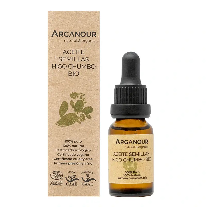 Arganour Huile Végétale Huile de Pépins de Figue de Barbarie, 15 Ml