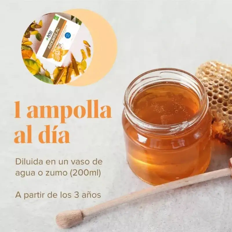 Arkopharma Arkoreal Vitadefensas Gelée Royale Sans Sucre, 20 ampoules