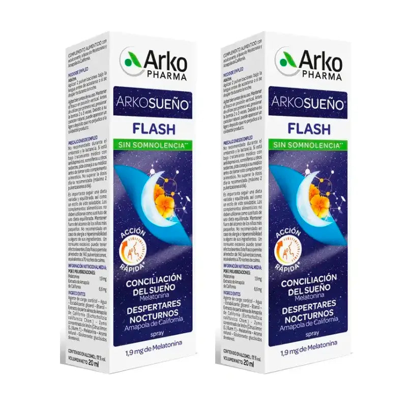 Arkopharma Arkosueño Flash Spray Sublingual, 2X20Ml