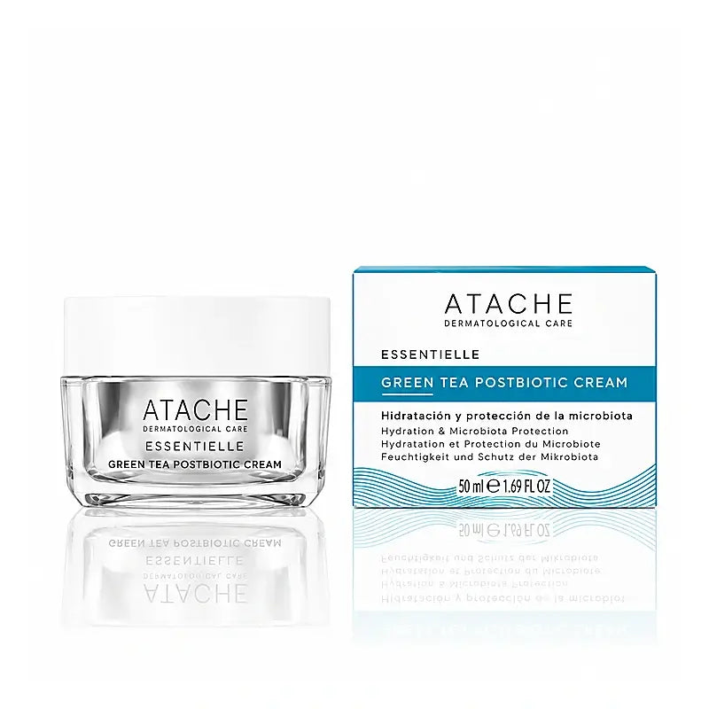 Crème postbiotique au thé vert Essentielle d'Atache, 50 ml