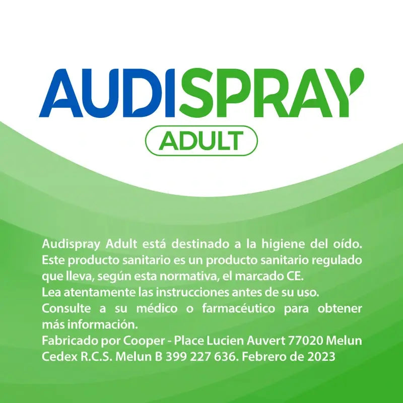 Solution de nettoyage des oreilles Audispray 50 ml