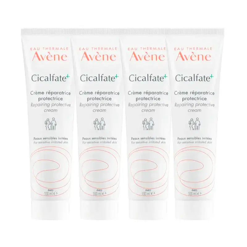 Avène Cicalfate Crème Réparatrice, Pack 4 x 100 ml