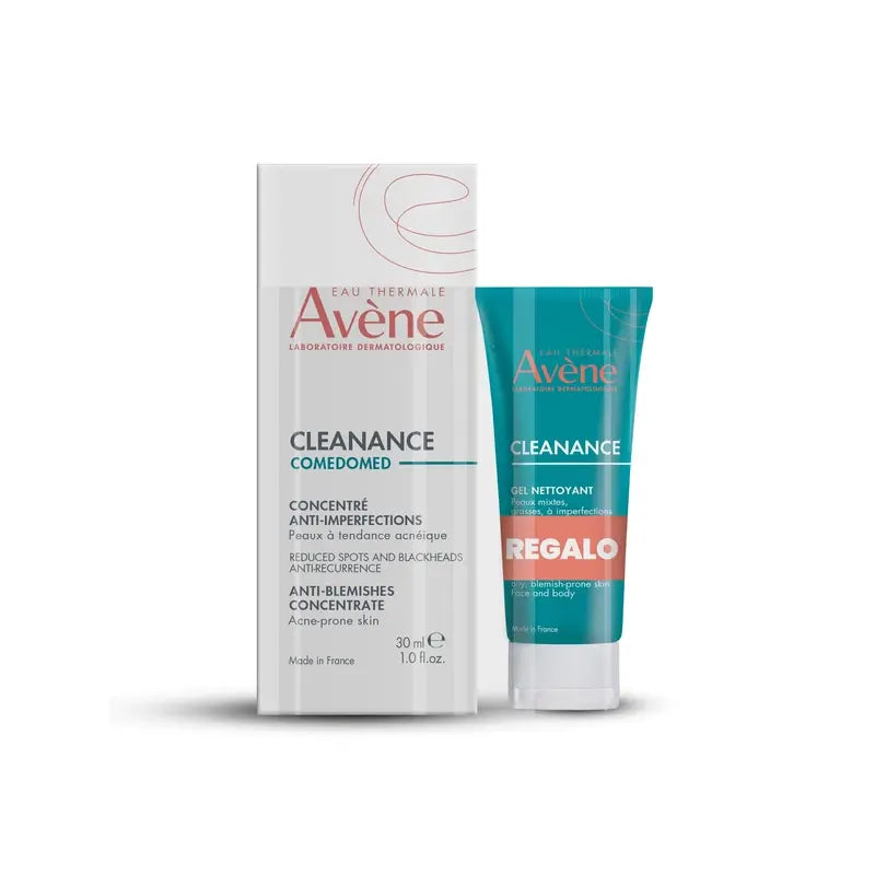 Avène Cleanance Comedomed Concentré Anti-Imperfection 30 Ml + Cleanance Gel Nettoyant 15 Ml
