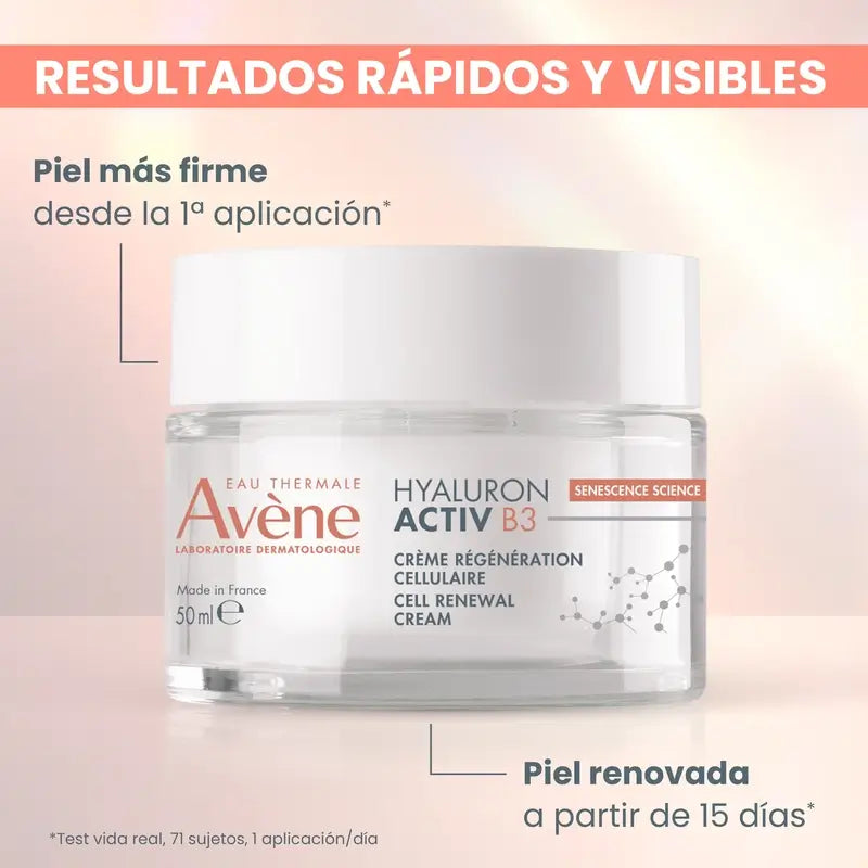 Avène Eau Thermale Hyaluron Activ B3 Crème régénératrice cellulaire, 50 ml