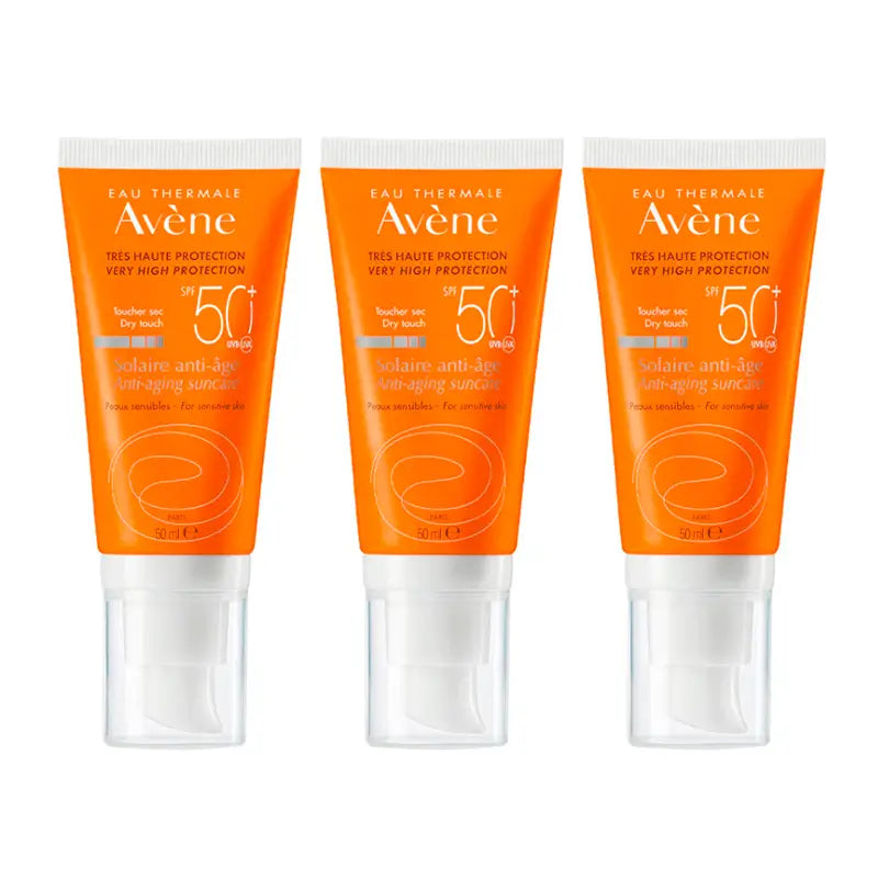 Avène Crème solaire anti-âge Spf 50+, 3 x 50 ml