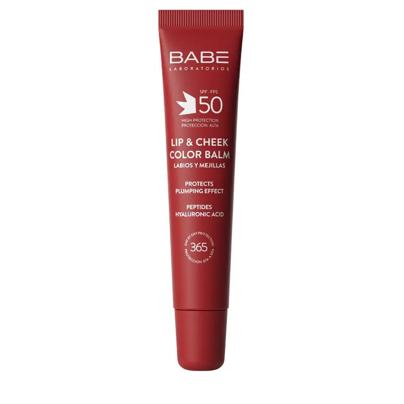 Babé Baume colorant pour les lèvres et les joues Spf 50 Cerise, 20 ml