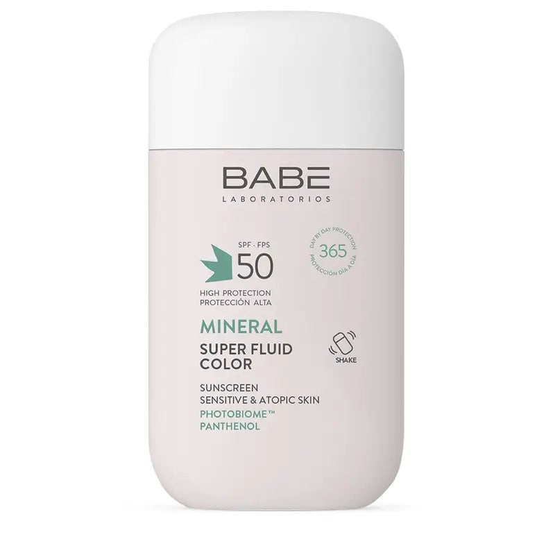 Babé Super Fluide Couleur Minérale Spf50, 50 ml