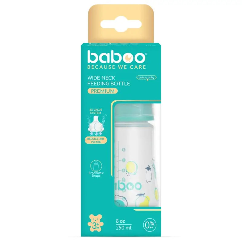 Biberon Baboo anti-colique 3+ mois Lagoon Fiesta, 250 ml