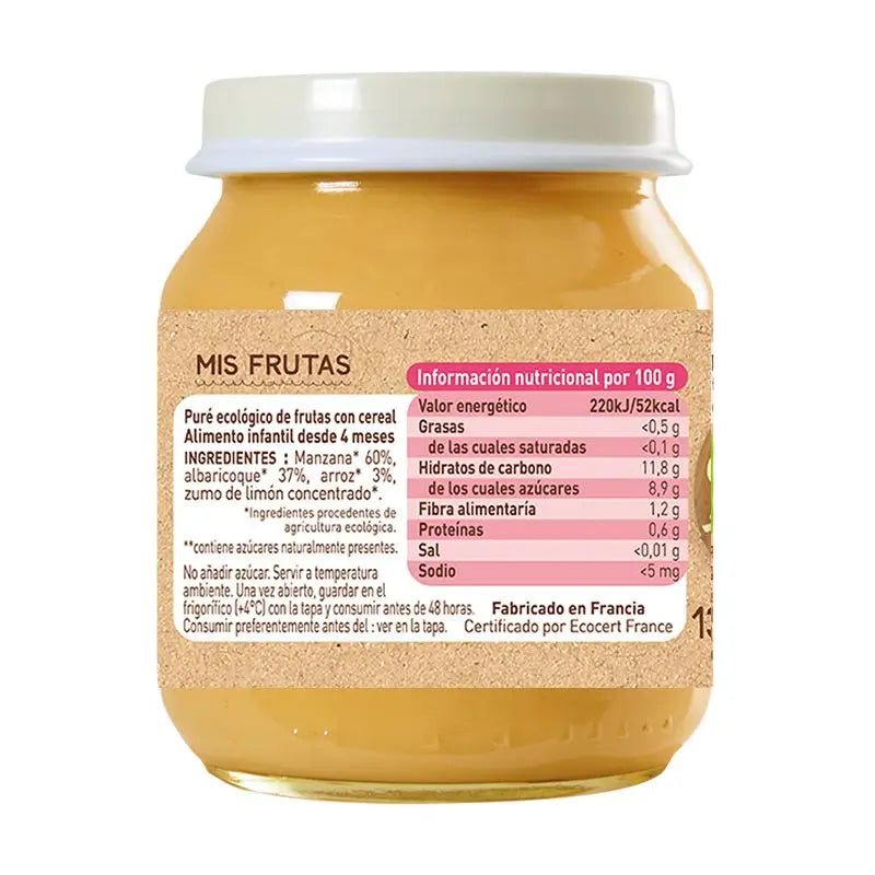 Babybio Fruits avec Céréales, 130 grammes