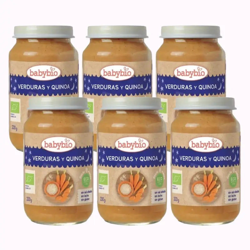 Babybio Traditional Quinoa Menu, Pack 6 x 200 grams