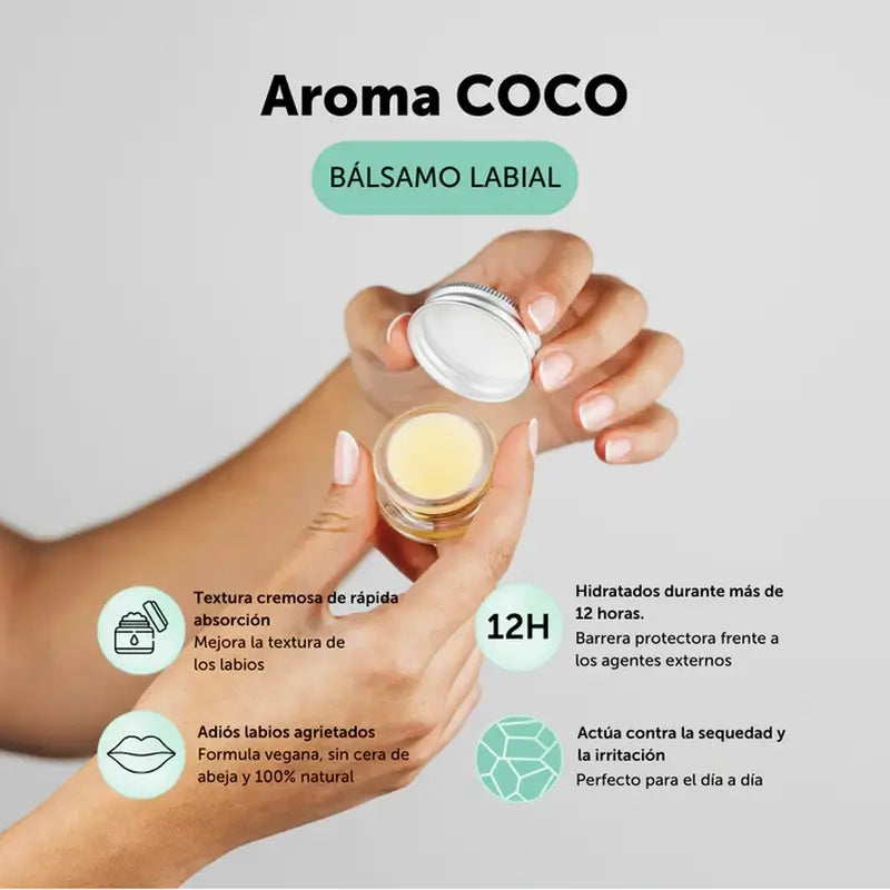 Baume à lèvres hydratant à la noix de coco Banbu Eco Vegan, 5 ml