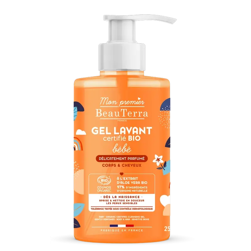 Beauterra Bio Baby Gel douche parfumé, 750 ml