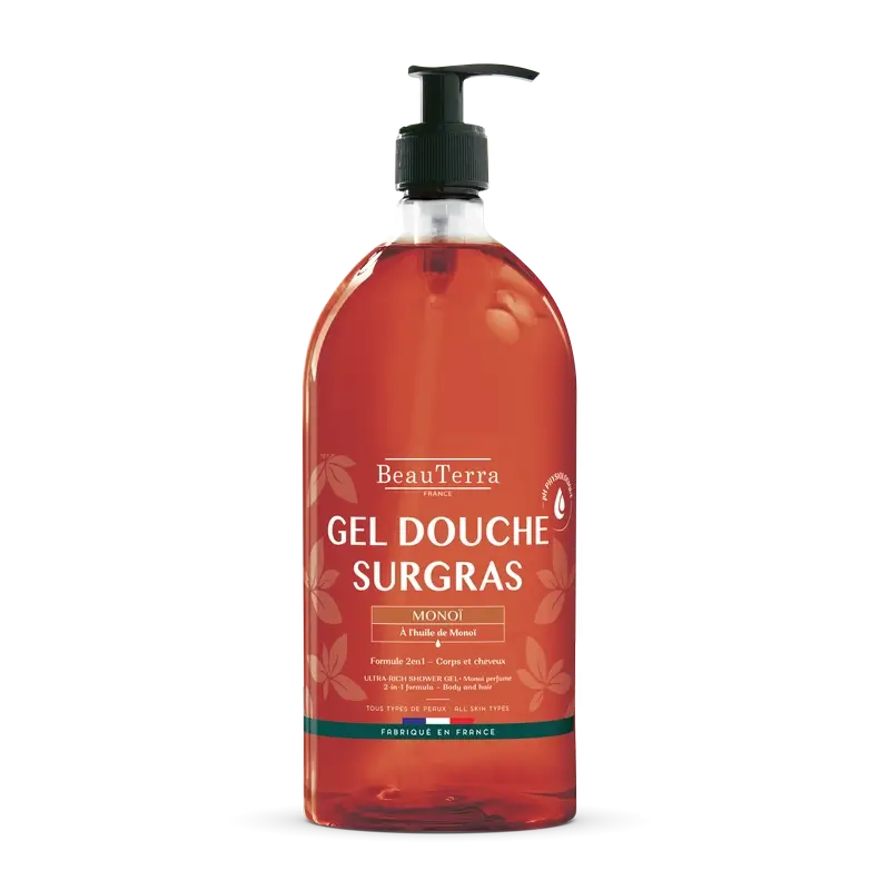 Gel douche Beauterra Monoï, 1000 ml