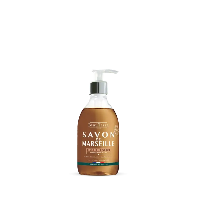 Beauterra Savon de Marseille au beurre de karité, 300 ml