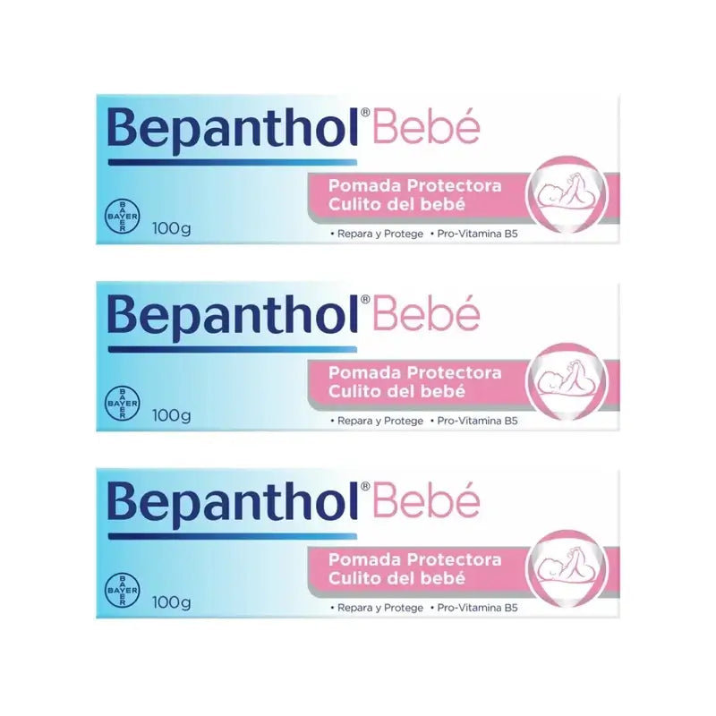 Pommade protectrice pour bébés Bepanthol, 3X100 Gr