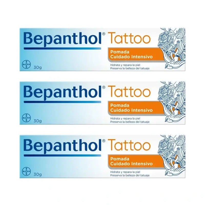 Pommade pour tatouage au bépanthol, 3X30 Gr