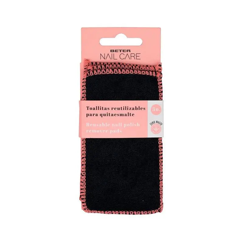 Beter Nail Care Pack 3X Toallitas Reutilizables Para Quitaesmaltes De Uñas